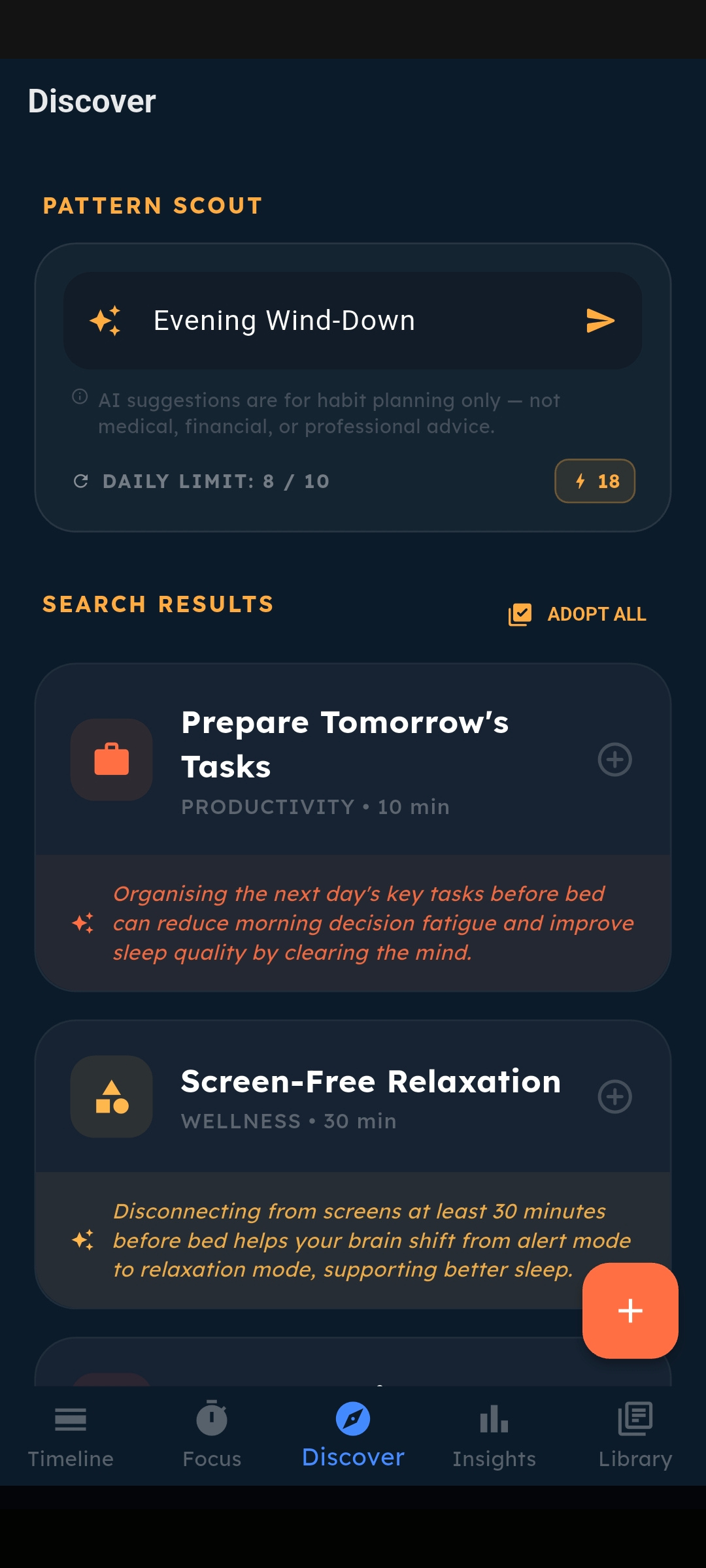 Scout search results